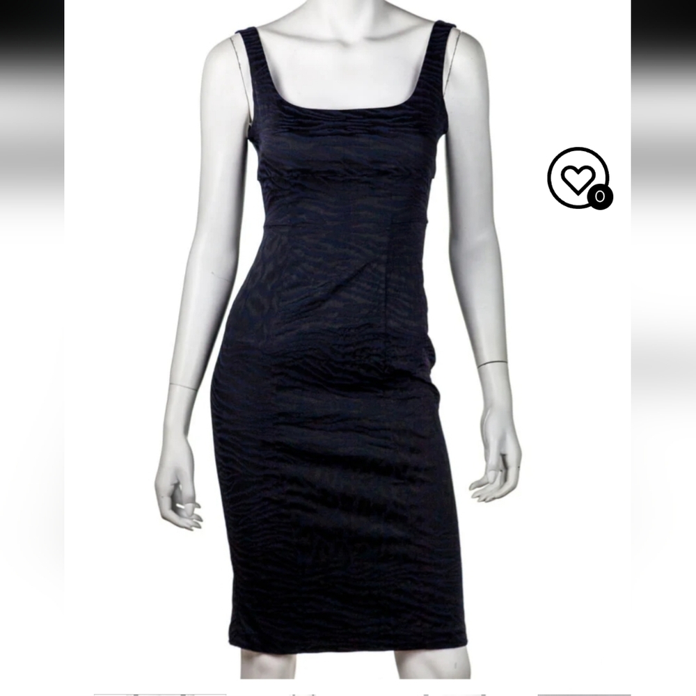 Diane Von Furstenberg Black Midi Dress